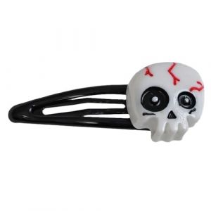 Postiche tête de mort cool pour les jeunes amateurs de mode Accessoires de costume d'Halloween Tête de mort unique (DRAJJNPC, neuf)