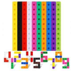 TOGHPUW Lot de 100 cubes de construction, à emboîter, pour enfants (couleur 1) (WANCHUANGDIANZISHANGWU, neuf)