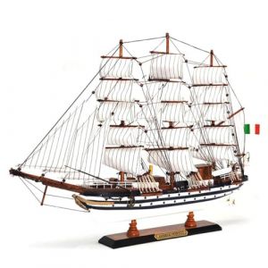 YLME Maquette de Bateau en Bois Amerigo Vespucci Maquette de voilier en Bois Massif Voilier en Bois Décorations Nautiques en Bois Collection Maison pour Offrir,65CM (Yaocheng shop, neuf)