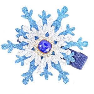 Barrettes &agrave; cheveux &eacute;l&eacute;gantes en forme de flocon de neige - &Eacute;pingle &agrave; cheveux de No&euml;l &agrave; paillettes - Pour femme et fille (PLMN, neuf)