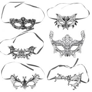 COYUN 6pcs masques de bal de fin d'ann&eacute;e, Masque de Dentelle Mascarade, Masque de Mascarade Femme Masque V&eacute;nitien de Dentelle Sexy Mascarade V&eacute;nitien Noir pour Carnaval d'halloween F&ecirc;te de No&euml;l (HLWA RETAILS LTD UKSTORE, neuf)