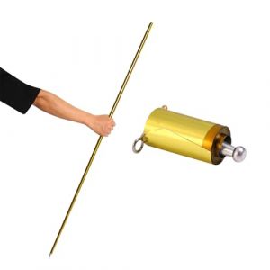 Baguette Magique en Métal, Baguette Magique Professionnelle, Inoxydable Bâton Télescopique Magique, Canne Magique en Métal, Portable, pour Performance Scénique, Accessoires de Tours de Magie, 110 CM (LEdoudouLE, neuf)