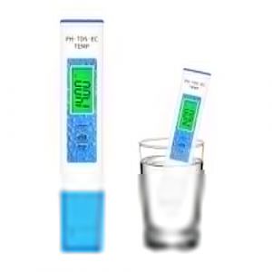 SJACXANM Testeur PH, PH Metre, PH M&egrave;tre Num&eacute;rique 4 en 1, Tds PH ec Set de Temp&eacute;rature, Testeur de Qualit&eacute; de L'eau pour L&rsquo;eau Portable Aquarium Hydroponie Piscine Plage de Mesure (BIABRSCAT S.R.L., neuf)