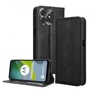 PEIYE Coque pour Honor X5c Plus, &Eacute;tui Flip en Cuir PU, Housse (Cover Case) Antichoc avec Porte-Cartes, Fermeture Magn&eacute;tique, Fonction de Support - Noir (Zanwon, neuf)
