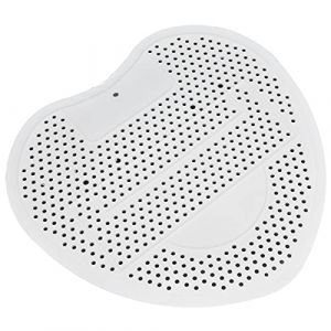 Tamis pour Urinoir et Déodorant, Ecran pour Urinoir Désodorisant pour Urinoir en Forme de Cœur en Plastique Durable Compatible avec la Plupart des Urinoirs 19x17x0.5cm (Blanc) (Tatamon, neuf)