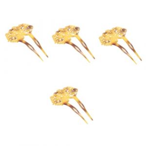 Beaupretty 4 Pièces épingle à cheveux antique acrylic barrettes estrade hair toppers bonnet om pinces cheveu épingle française pinces à cheveux bâtons de cheveux bijoux de cheveux Acrylique (lorianca, neuf)