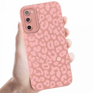 Coalbooliy Coques pour Samsung Galaxy S20 FE（5G）/S20 Lite/S20 Fan Edition 6,5'', Étui Rose Souple TPU Silicone Aesthetic Modèle Léopard Dessin Fine Housse Antichoc Camera Protection Cover Filles, 07 (BAROR TRADING, neuf)