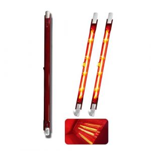 Ampoule Chauffante Infrarouge 1500W 254mm, Ampoule Infrarouge Dimmable, Lampe Chauffante Halogène Rubis, Lampe Halogène Quartz pour Chauffage Heatmaster U3, 240V Tubes R7s 1500Lm, 10mm Ø, Paquet de 3 (JHKEJI, neuf)