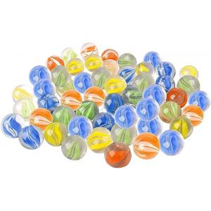 ARSUK Billes Enfant - Assortiment Billes en Verre, Rares Oeuf de pour Décoration, Jeux de Forme des Billes - Chinoises Oeil de Dragon Sac de Marblegen Bille (40 Billes Couleurs) (arsuk, neuf)