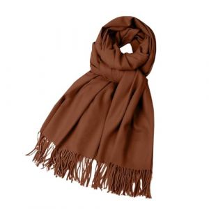 Cocila Fleece Solid Color Imitation Scarf Versatile Warm Shawl Echarpe Femme Hiver Foulard Blanc &Eacute;charpe Blanche Rouge Noir Noel Cheche Bleu Polaire Coton Longue Oversize Douce Cachemire Beige (Cocila, neuf)