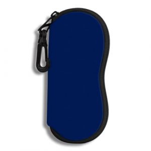 Hion &Eacute;tui &agrave; Lunettes Lunettes de Soleil Pochette Souple Avec Clip de Ceinture &eacute;tui &agrave; Lunettes Ultra L&eacute;ger en N&eacute;opr&egrave;ne &agrave; Fermeture &eacute;clair Lunettes de Soleil Imprim&eacute;es pour Hommes et Femmes(Bleu royal) (CHENYIMEI, neuf)
