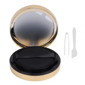 Boîte de Fond de Teint à Coussin Vide, Boîte à Coussin D'air Vide avec Houppette de Poudre éponge et Miroir, étui à Poudre de Maquillage Portable, Récipient à Coussin de Crème BB (Guoenir, neuf)