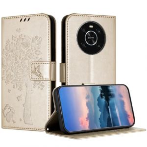 JayModCase Coque pour Huawei Honor Magic 4 Lite/X30/X9 5G/4G, Coque Portefeuille Housse Cuir avec Porte Cartes et béquille Fermeture magnétique Étui pour Huawei Honor Magic 4 Lite - Or (HXM STORE - EU, neuf)