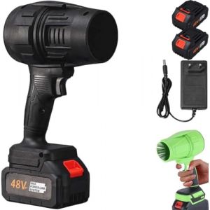 Seese Pro Souffleur Aspirateur &Eacute;lectrique sans Fil - Portable, 35000 RPM Ultra Puissant, 40 Minutes d'Autonomie, L&eacute;ger pour Jardin, Cour, Feuilles, Pelouse (Black,2 Batterie) (outogo, neuf)