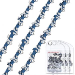 ROELLY Chaine Tronconneuse 3 × 35 cm, Maillon D'entraînement 3/8" LP, Chaîne à Faible Jeu 52TG de 1,1 mm, Compatible Avec Dolmar, Bosch AKE 35-19 S/AKE 35 s (Dolmar, Oregon), Karcher, Husqvarna, Etc. (GLOBAL SKIN & BEAUTY S.R.L., neuf)