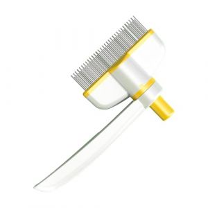 Peigne pour chien pour poils emm&ecirc;l&eacute;s, peigne d&eacute;m&ecirc;lant pour chiens | Peigne Grommer pour animaux de compagnie &agrave; conception rotative avec bouton de d&eacute;verrouillage,Peigne d&eacute;m&ecirc;lant pour chat, peigne d&eacute;m&ecirc;l (winzuasl, neuf)