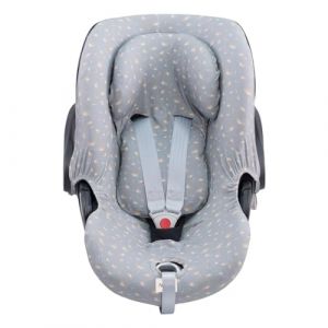 JYOKO KIDS Housse pour siège auto bébé en coton Compatible avec Cybex Aton Cloud-Q-M-2-4-5 (ATON 5 Crabby) (JYOKO, neuf)