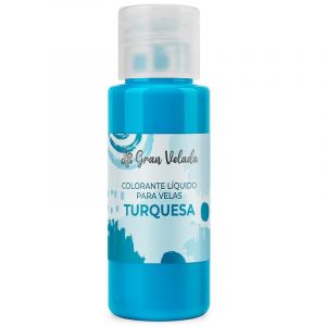 Colorant liquide turquoise pour bougies | Teinture bleue intense pour paraffine dans des tons vibrants | Facile &agrave; utiliser et hautement concentr&eacute; | Flacon de 30 ml | 30 ml (Gran Velada Espa&ntilde;a, neuf)