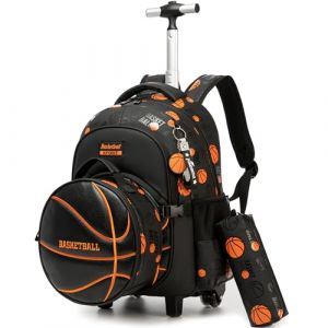 HTgroce Cartable a Roulette Gar&ccedil;ons, Sac a Roulette Gar&ccedil;ons Primaire Rentree Scolaire Sac a Dos (Lldaily EUR, neuf)