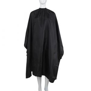 Cape Coiffeur Cape en Nylon for Salon de coiffure, avec fermeture &agrave; pression, Cape de coiffure, unisexe, imperm&eacute;able, grande Cape de coupe de cheveux for Salon de coiffure(Black) (xidashangdian, neuf)