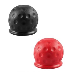 JUKOTA 2 Pièces Ø 50mm Cache Boule Attelage avec Serrure,Capuchon de Protection de Boule d'attache Remorque,Couvercle D'attelage de Remorque en Plastique,Couvercle de Boule de Remorquage (CAR PARTS FOR ALL, neuf)