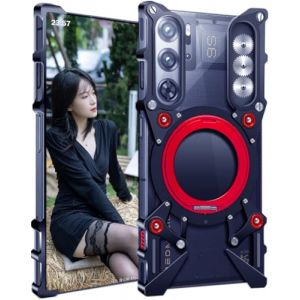 TECSHINE Coque en M&eacute;tal pour Nubia Redmagic 9S Pro, Housse de Mobile pour ZTE Red Magic 9S Pro+, &Eacute;tui T&eacute;l&eacute;phone, Cadre, Armure -Noir (Sunmoonsnow, neuf)