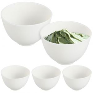 HEALLILY Bols mélangeurs en silicone pour masque facial - Fournitures de spa - Design anti-chute pour salon de beauté (vicky tan, neuf)