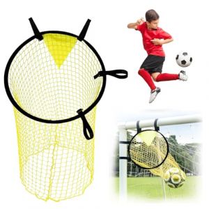 Jortmrd Filet de Cible de Football Filets de Cible de Buts de Football Pliable Filet de Cible de Football avec Sangles Réglables Matériel D'Entraînement de Football pour Enfants Et Adultes (Jaune) (FUKJLKSESOIR, neuf)