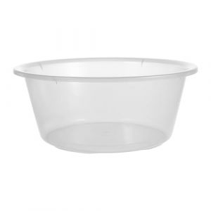 Housoutil Lavabo Transparent en Plastique R&eacute;sistant de Taille Moyenne Vasque Polyvalente Visage Bain Lavabo de Salle de Bain Grosse Capacit&eacute; Adapt&eacute; Usage Domestique et Salon (Entertainment First, neuf)