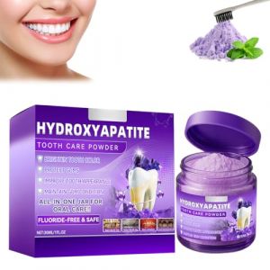 Poudre dentaire Hydroxyapatite &ndash; R&eacute;paration et remin&eacute;ralisation des dents &ndash; Pour &eacute;mail sensible et haleine fra&icirc;che &ndash; Sans fluor (leksei, neuf)