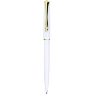 DIPLOMAT - Stylo Bille Traveller - Blanc Doré - Fluide & Confortable - Résistant et Élégant - Allure Raffinée - Savoir Faire Traditionnel - Garantie 5 Ans - D40705040 (MyHomeBoutique, neuf)