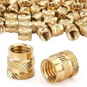 Tunejoy Insert Fileté M5 en Laiton Ecrou à Encastrer Moleté M5x6x7 Pour Composants D'Impression 3D et Pièces en Plastique 50 Pièces (HYPER SHOP SRL, neuf)