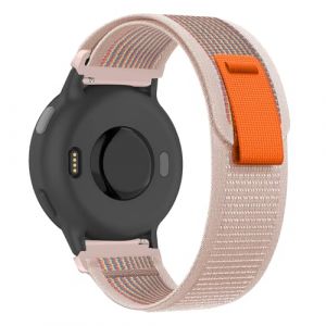 SumRioo 20mm Bracelet pour Garmin Vivoactive 5/Vivoactive 3/3 Music/Venu 2 Plus/Venu/Sq/Sq 2, Nylon Bracelet pour Garmin Forerunner 55/165/165 Music/245/245 Music/645/645 Music, Rose (GuiStar JP, neuf)