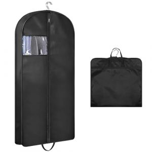 TenaLucy Housse Vetements a Suspendre,60 * 153-10cm Noir Housse de Rangement Vetement Housse Vetement Voyage Housses de Vêtements Housse Chemise avec Fermeture Éclair,pour Chemise Manteaux(L) (mingyufamly, neuf)