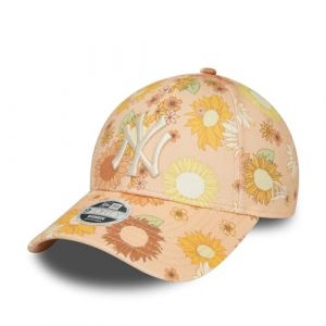 New Era MLB Casquette Femme New York Yankees Fleurs Abricot Chapeau Casquette de Baseball réglable NY (capspin, neuf)
