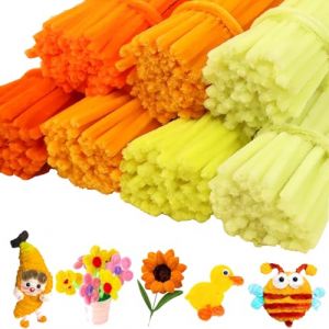 Sitbfoam Lot de 300 cure-pipes jaunes diff&eacute;rents - Fil de bricolage - 30 cm - Fil chenille - Projets de bricolage (300 pi&egrave;ces jaunes) (OGNYANOV KOMERS, neuf)