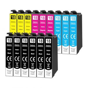 Yowell 15x Cartouches d'encre 18XL compatibles avec Epson 18 18XL pour Expression Home XP-322 XP-215 XP-205 XP-225 XP-305 XP-325 XP-422 XP-405 XP-415 XP-425 XP-315 XP-312 XP-412 XP-102 (YOYYowell, neuf)
