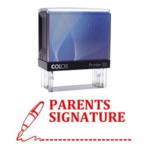 PARENTS SIGNATURE Timbre &agrave; auto-encrage caoutchouc Bureau Colop personnalis&eacute; Papeterie P20 Mini Stamper (Vintageandyou, neuf)