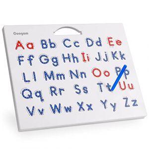 Coogam Lettres Magnétiques Practicing Board, Aimants Tracing ABC Alphabet Board Apprendre à écrire Jouet Éducatif Fine Motor Montessori Cadeau pour 3 4 5 Ans Enfants (COOGAM DIRECT, neuf)