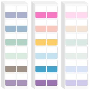 Yarotm Onglets Adh&eacute;sifs - 360 Pi&egrave;ce Marque Page Autocollants Couleurs Onglets d'index 2.4x2.7cm - Onglet Repositionnables pour le Bureau, Carnet de Note, &eacute;tiquettes de Lecture, Dossiers (Droking, neuf)