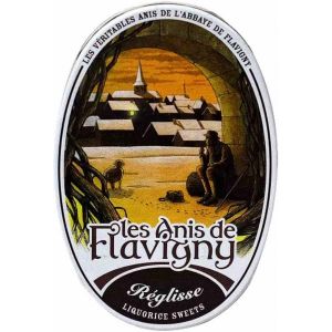 Anis de Flavigny – Bonbons authentiques à l'anis dans une boîte ovale 50 g – Réglisse | Tradition & Plaisir artisanal (Koopthee France, neuf)