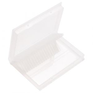 TOYANDONA Support pour Embouts de Perceuse &agrave; Ongles 20 Trous Bo&icirc;te de Rangement Portable avec Couvercle Rabattable Plastique Solide &Eacute;tui Compact Anti-Poussi&egrave;re pour Manucure (Y HEART, neuf)