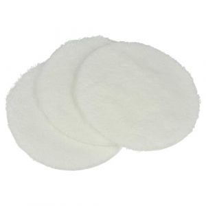 vhbw 3x Pads de polissage remplacement pour Kärcher 2.863-196.0 pour aspiro-cireuse - Set de polissage pour parquet blanc (ElectroPapa, neuf)