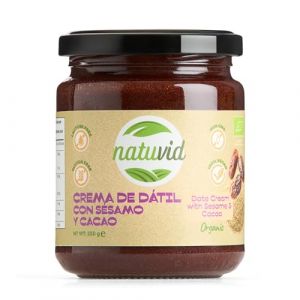 Crème de Datte avec Sésame et Cacao Natuvid BIO | 250g | 100% NATUREL | SANS GLUTEN | SANS LACTOSE | NON-OGM (M&E Health, neuf)
