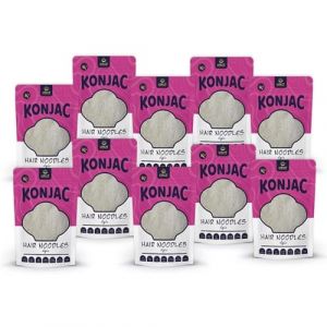 USUI Vermicelles de Konjac en saumure 10 pi&egrave;ces &ndash; Nouilles Shirataki Konjac | Low Carb | Keto | sans gluten | faible en calories | p&acirc;tes de r&eacute;gime 270g (iPlody, neuf)