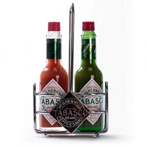 TABASCO Caddy - 1 x 60ML TABASCO Original TABASCO Red Sauce & 1 x 60ML TABASCO Jalapeño Sauce Complétez votre collection avec le TABASCO Caddy original (SureShot Nederland, neuf)