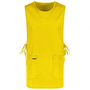 PALLTEX Ampato Blouse de Travail Femme de Menage Tablier Femme de Menage H&ocirc;tellerie, Ecole, Primeur, Peintre, Cuisine (Jaune) (PALLTEX, neuf)