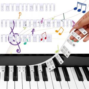 Norhogo 88 touches en silicone pour clavier de piano - Amovibles - Pour débutants et enfants - Piano électronique - Piano Upright - Grand piano (Norhogo Direct, neuf)