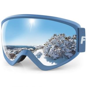 Findway Masque de Ski Protection pour Enfant 5 à 16 Ans Lunette Ski Masque Ski OTG de Garçon ou Fille Anti-UV Antibuée Compatible avec Casque pour Ski Snowboard Autres Sports Hiver (Findway Direct, neuf)