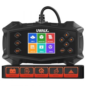 OBD2 Valise Diagnostic Auto Voiture: OBD Diagnostique Auto Multimarque Français avec Lecture en Temps Réel des Données - Lecteur de Codes de Panne Moteur Scanner pour BMW Audi Peugeot VW Véhicules (shishoushijuren, neuf)